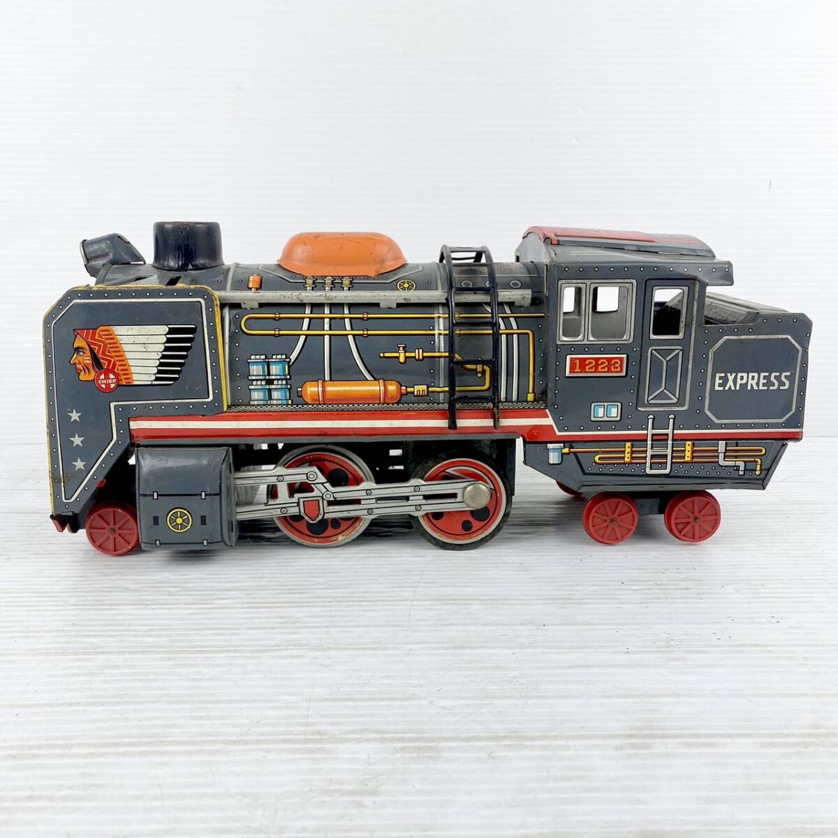 《現状品》米澤玩具/ヨネザワ/Western CHIEF EXPRESS 1223/蒸気機関車/日本製/ブリキ玩具/昭和レトロ/ビンテージ/EK06E10TI007_画像4