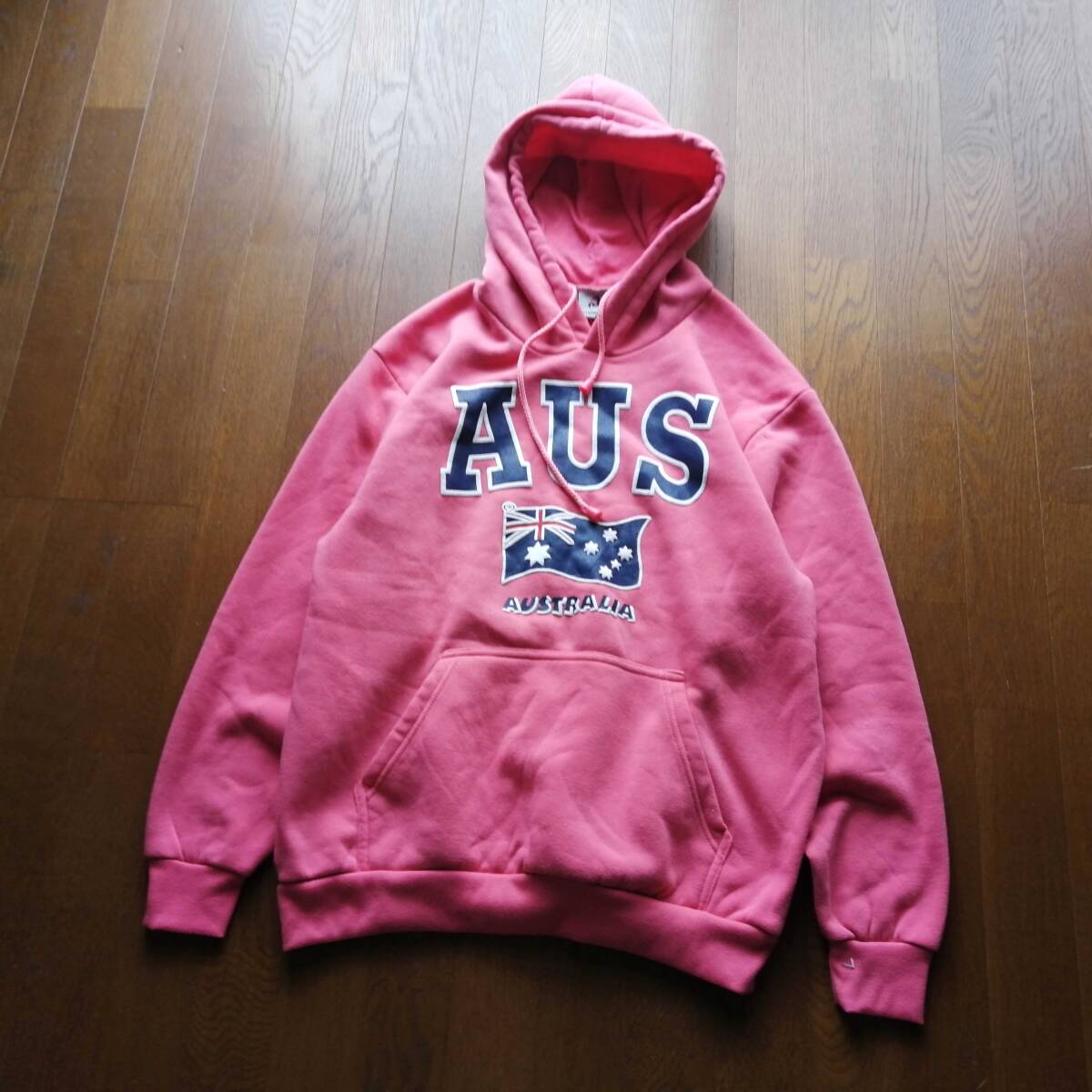 Australia オーストラリア パーカー ピンク Mサイズ 24-0513fu06【4点同梱で送料無料】_画像4