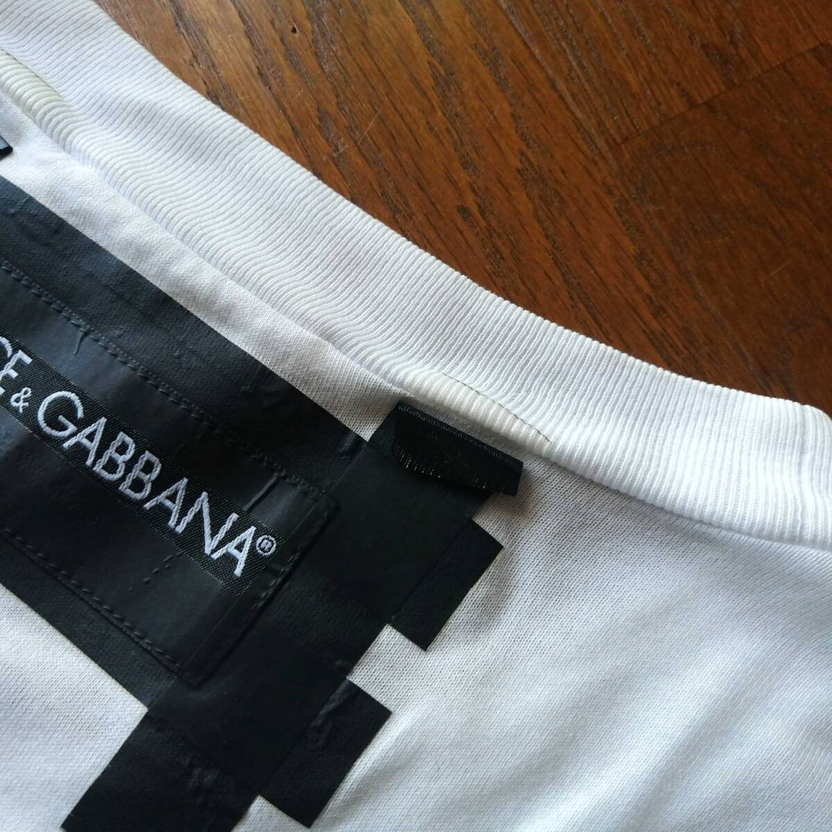 DOLCE&GABBANA ドルチェ＆ガッバーナ プリントtシャツ サイズ50 ホワイト 24-0516fu06【4点同梱で送料無料】_多少ハガレあります。