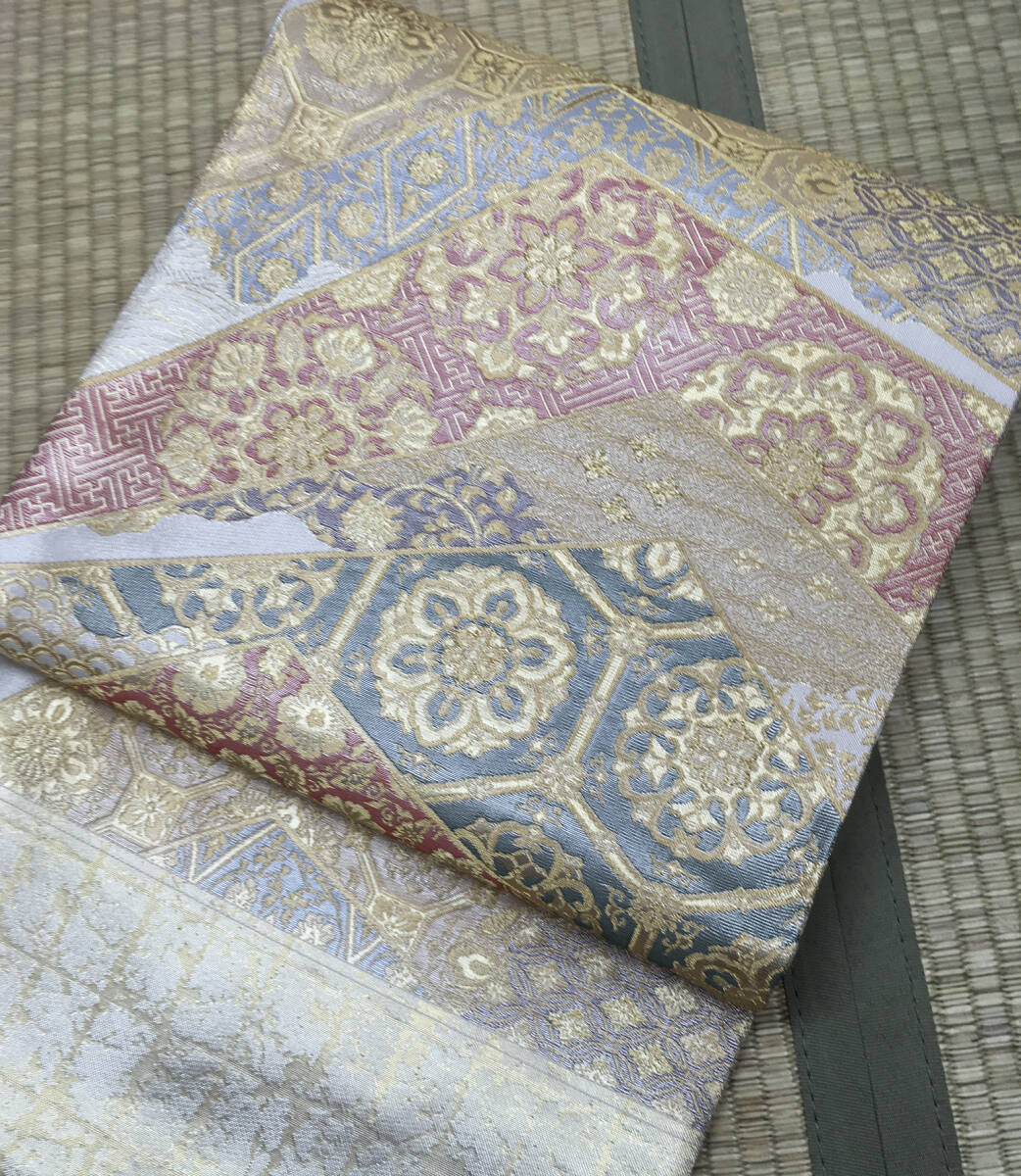 [ reference retail price 450.0 ten thousand jpy ] super excellent article small forest. obi west . high class special selection Tang woven double-woven obi unused simplified very recommendation 