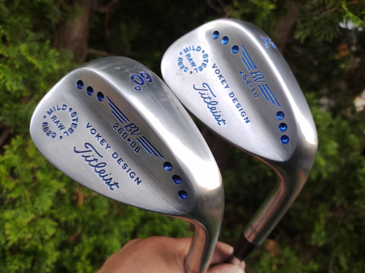 Vokey RAW wedges, 54 and 60, with a bluedot finish_画像2