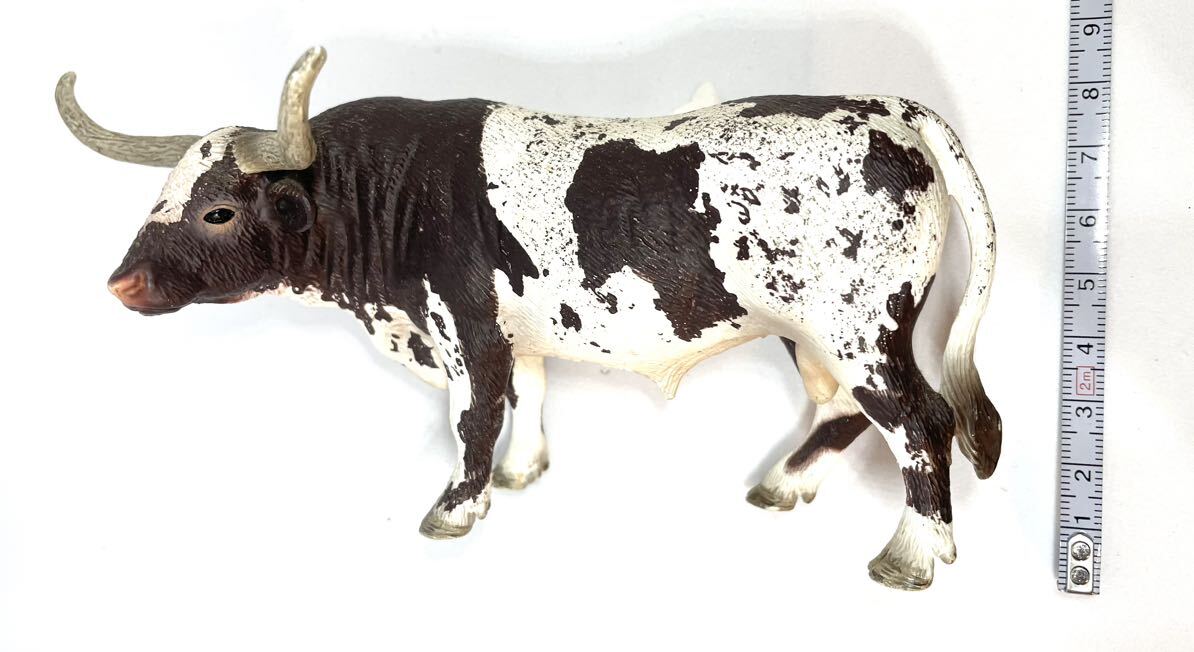 Schleichteki suspension cow teki suspension long horn shulaihi animal figure 0554