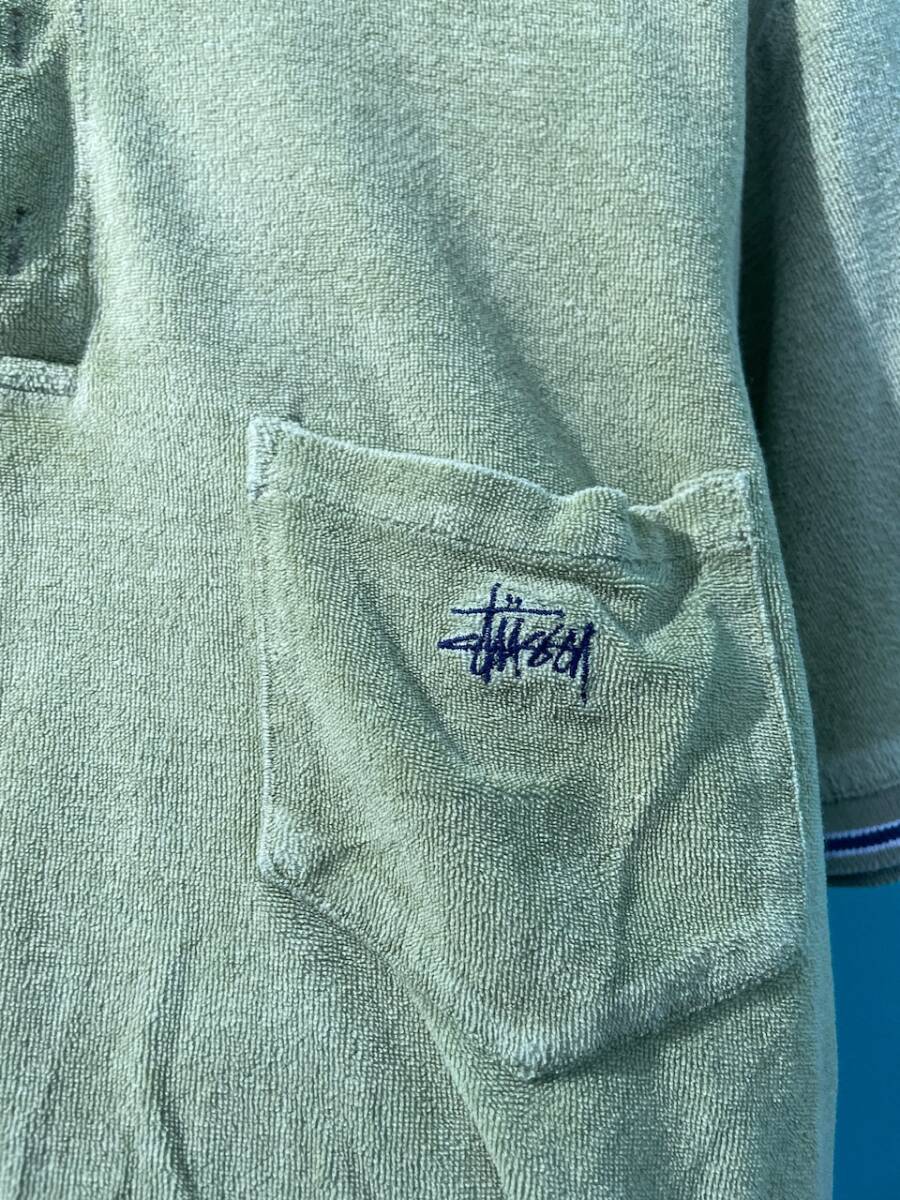 STUSSY ポロシャツ メンズ ステューシー 中古　古着　アメリカサイズM 20年以上前にアメリカで買いました　オールドSTUSSYです　美品_画像2