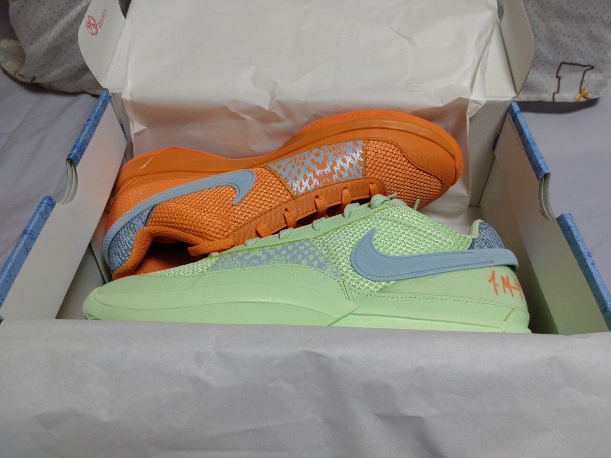 NIKE JA1 Bright Mandarin Vapor Green Ja 1 28.5CM FV1288-800