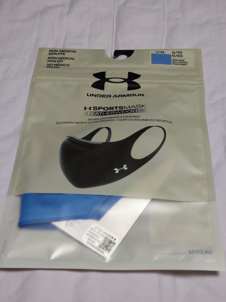 ⑤UA UNDER ARMOUR スポーツマスク フェザーウエイト トレーニング/UNISEX L/XL アンダーアーマー