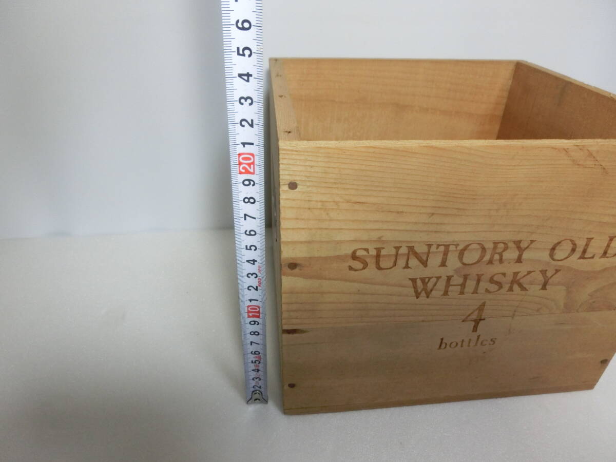 SUNTORY WHISKY サントリー オールド ウイスキー SO-04　空き箱 木箱 木製 ケース　_画像10