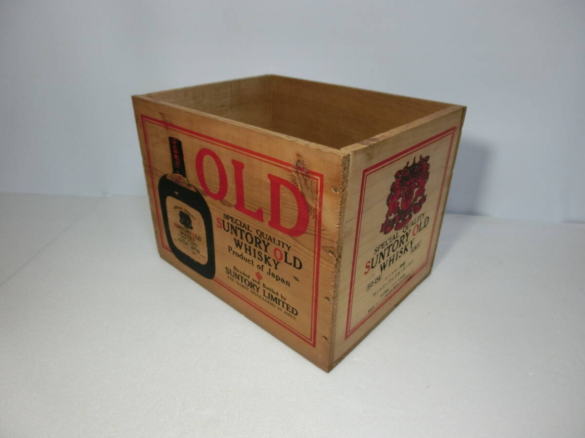 SUNTORY WHISKY OLD サントリー ウイスキー オールド 　空き箱 木箱 木製 ケース　_画像5