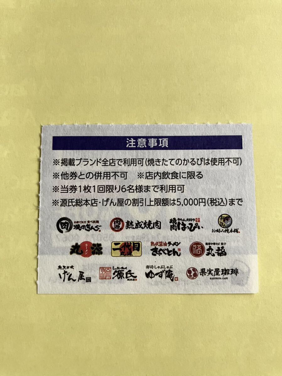物語コーポレーション　焼肉きんぐ　お好み焼本舗　ゆず庵など　優待券　割引クーポン　6月末　1枚　②_画像2