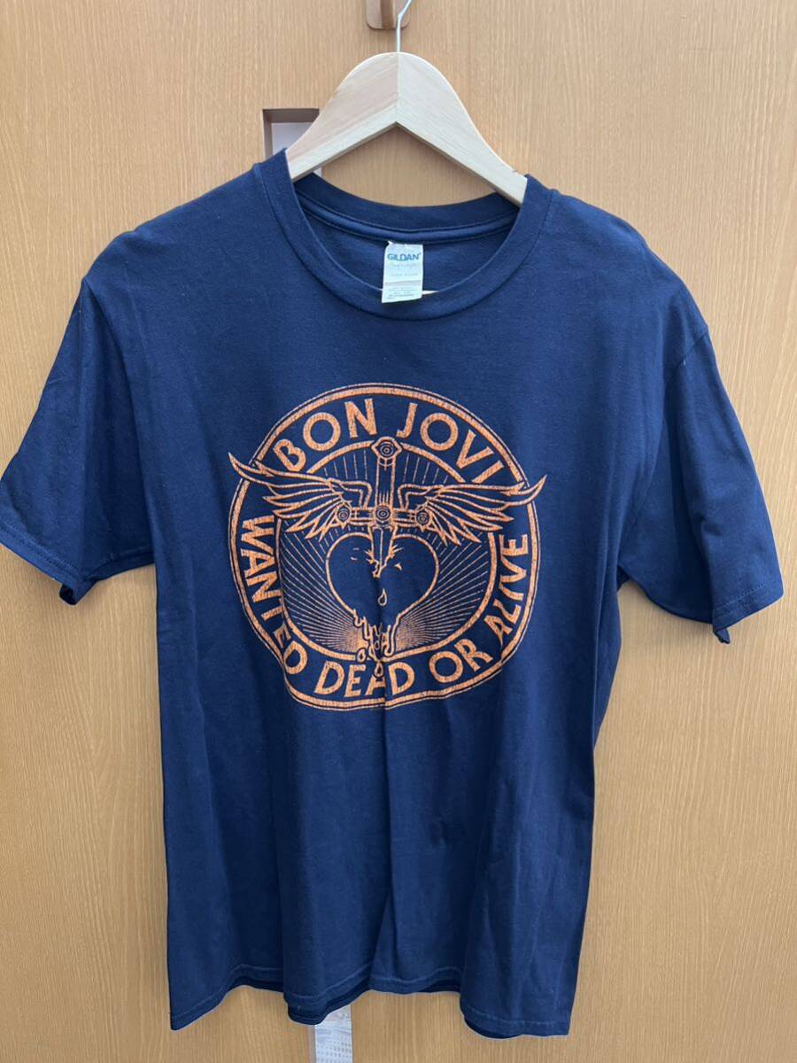* BON JOVIbon*jobi2018 Japan Tour официальный футболка Live van to принт короткий рукав M размер!!
