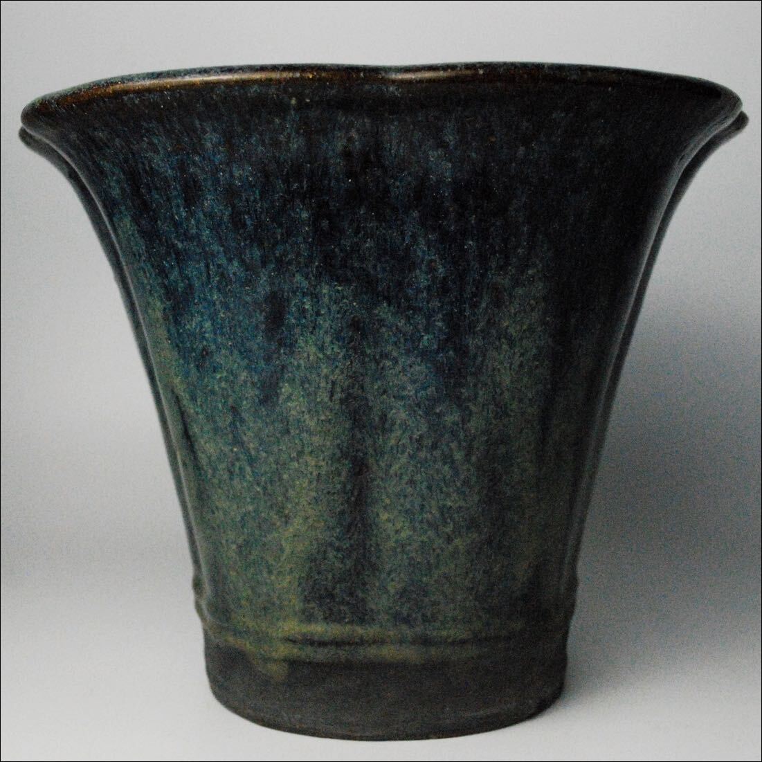  China fine art Tang thing sea ... mud . sand flower shape plant pot orchid pot bonsai tool . Akira .