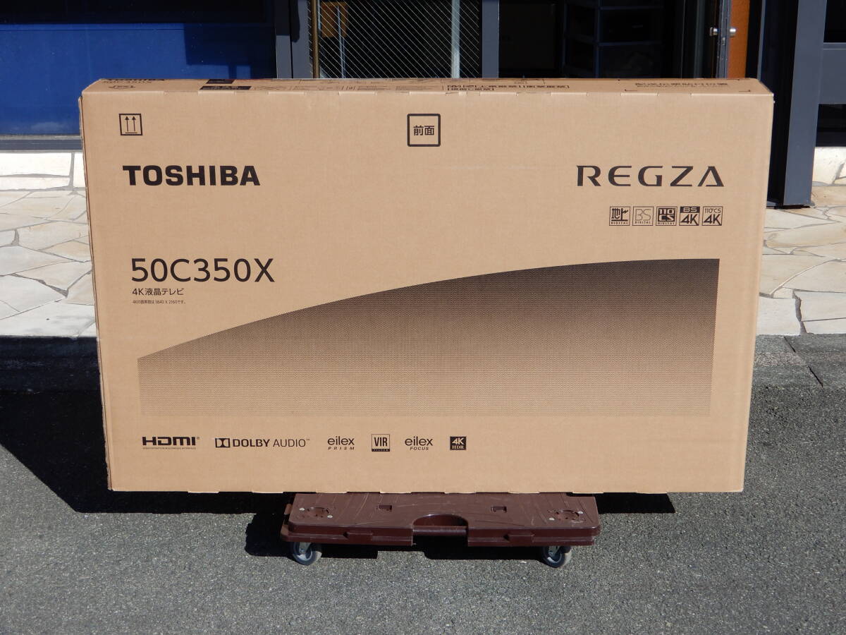 ★TOSHIBA 東芝 50V型4K液晶テレビ REGZA レグザ 50C350X【未開封展示品】_画像1