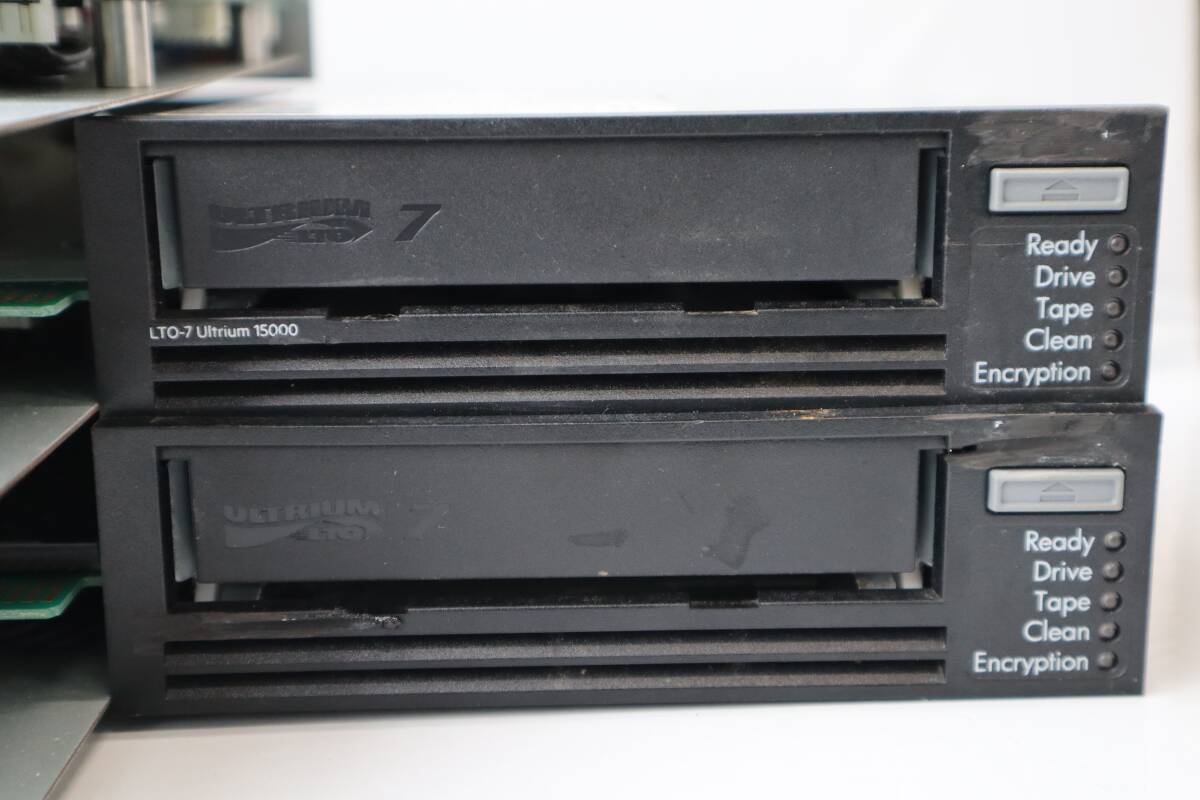 N2964 YY [5 pcs. set ] secondhand goods IBM LTO Ultrium 7-H tape Live *3 pcs & HP LTO7 Ultrium 15000 Drive BRSLA-7HSS-DC *2 pcs 