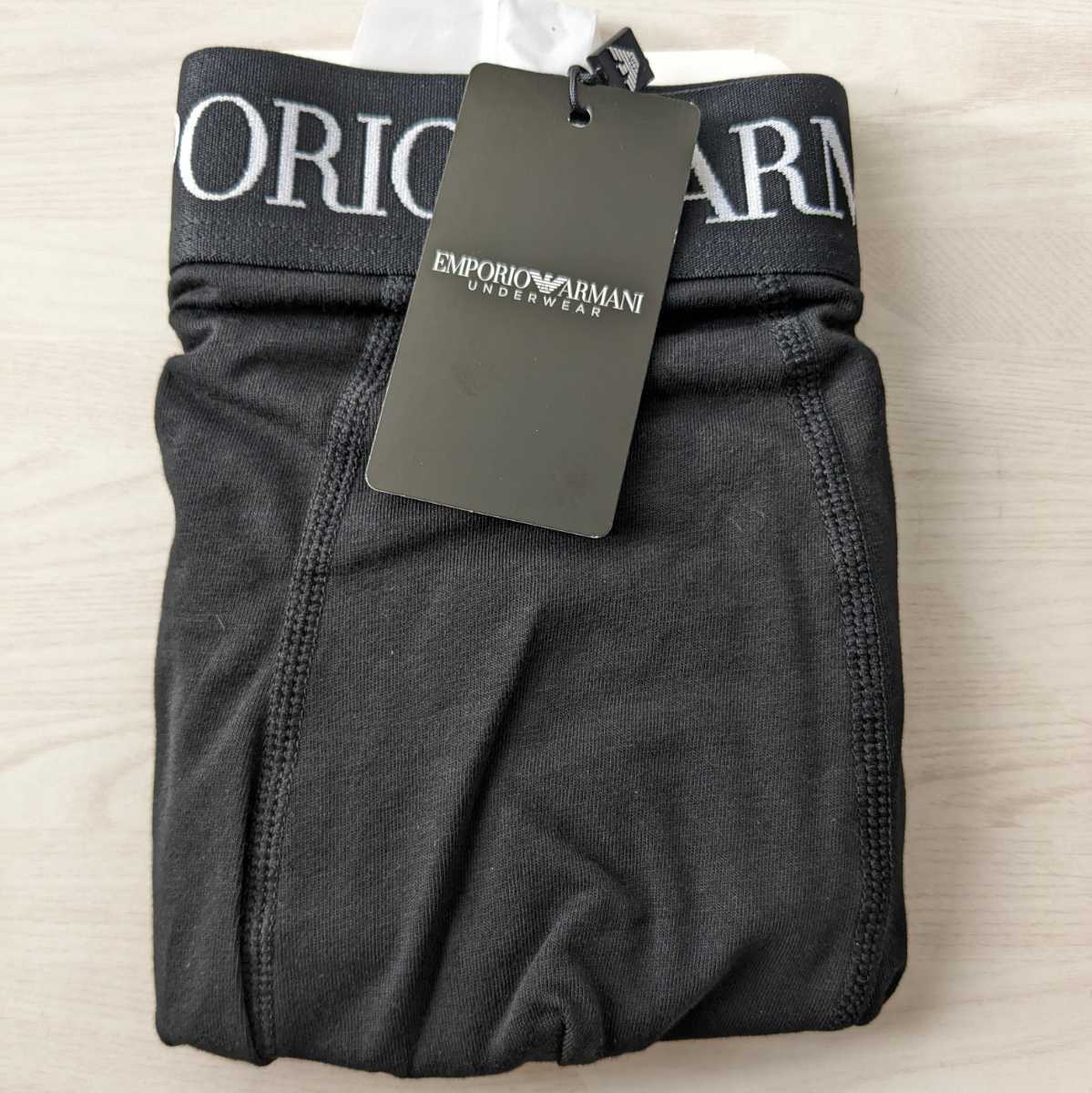 EMPORIO ARMANI エンポリオ アルマーニ ICONIC LOGOBAND アイコニック ロゴバンド 前閉じ ボクサーパンツ メンズ 54072989 ブラック M_画像5