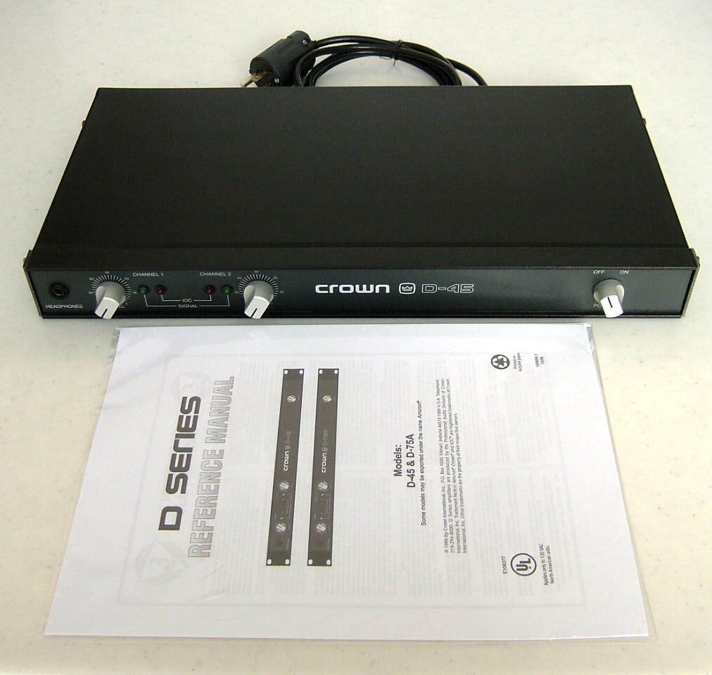 Crown クラウン パワーアンプ D-45|パワーアンプ Crown クラウン パワーアンプ D-45|パワーアンプ