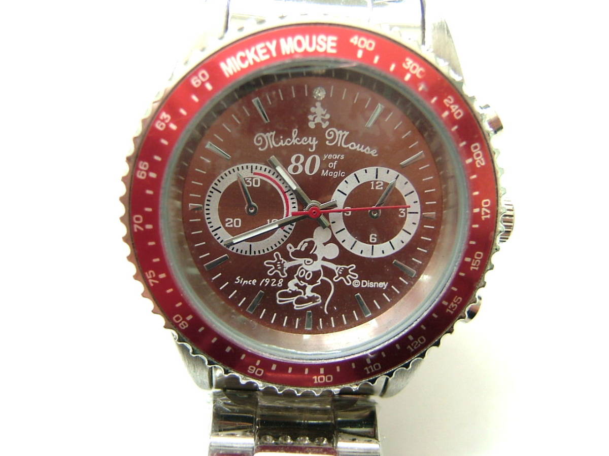 ヤフオク! - 新品 生誕80周年記念 腕時計 ディズニー ミッキーマウス