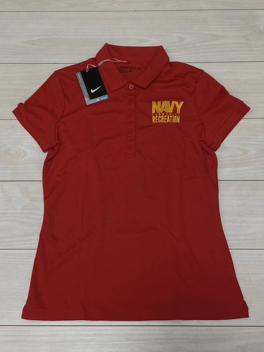 沖縄　米軍放出品　NIKE GOLF ポロシャツ Tシャツ　SMALL ゴルフ　OKINAWA MARINES 古着　USMC サバゲー　ミリタリー 半袖(17-41)_画像1