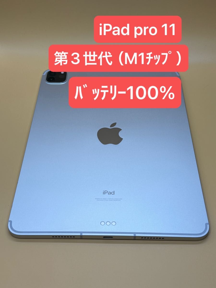 充電回数1回 iPad Pro 11インチ 第3世代 M1 Wi-Fi+Cellular 充電回数1回 iPad Pro 11インチ 第3世代 M1 Wi-Fi+Cellular