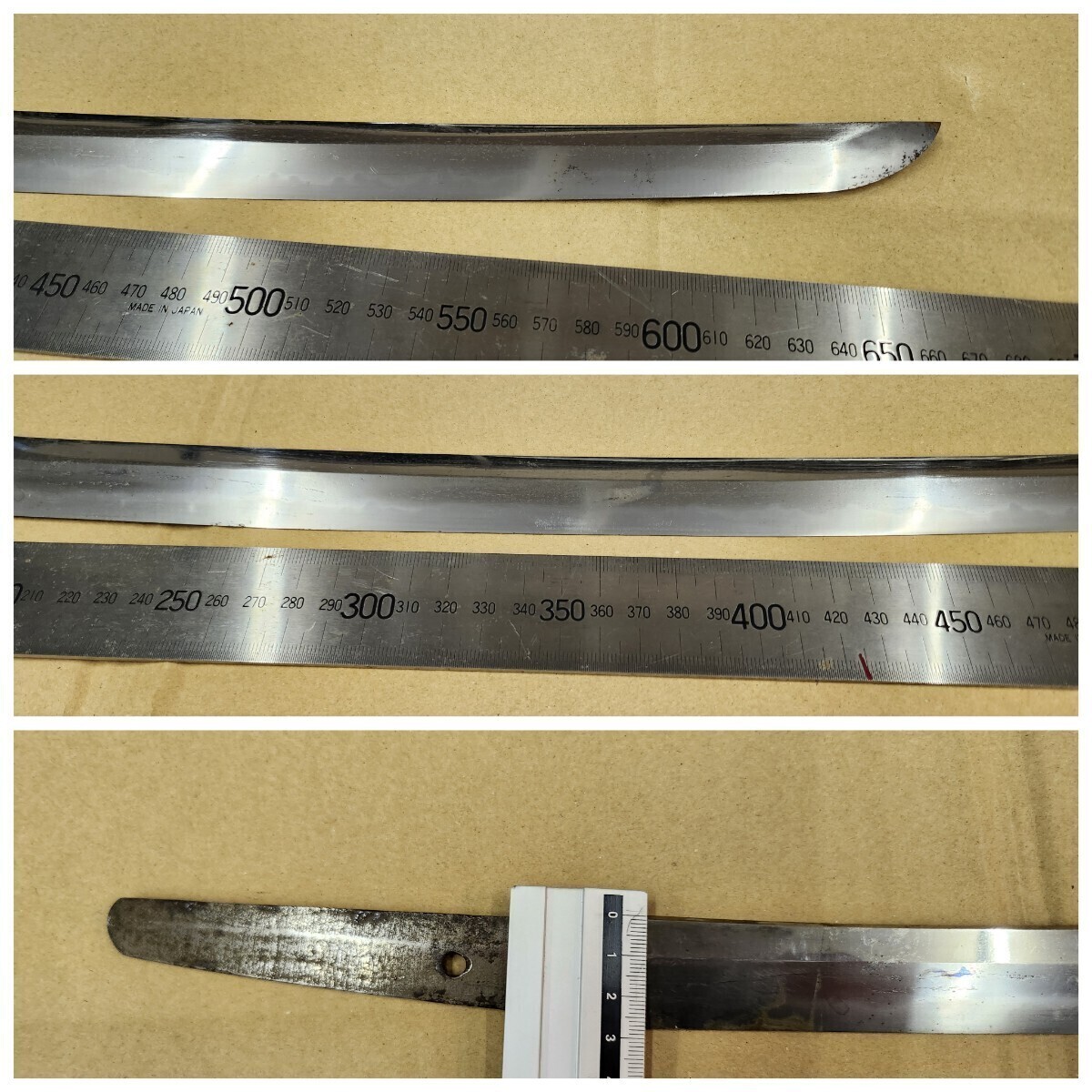  Japanese sword short sword wrinkle ...( firearms and swords kind registration card attaching ) blade length 53.3 centimeter ( commodity explanation . certainly reading please )*... sword pattern scabbard 