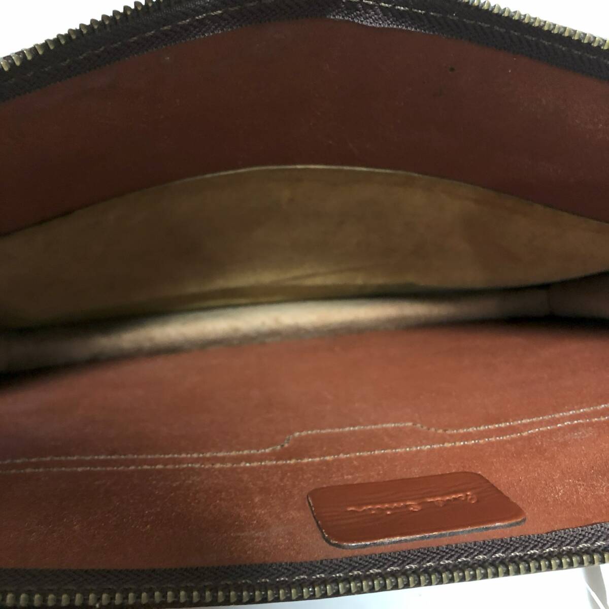 no23291 Paul Smith Paul Smith original leather hand tote bag business bag briefcase document case *