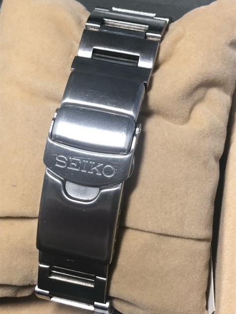 整理⑧ 完動極美 SEIKO【セイコー ブラック モンスター ダイバー 200M ステンレスベルト付 SKX779 7S26-0350 】AUTOMATICの画像8