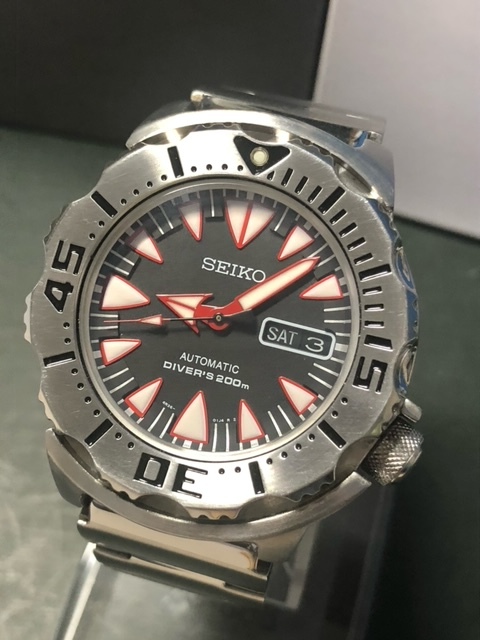 整理④ 完動極美 SEIKO【セイコー ドラキュラ シャーク モンスター ダイバー 200M スーペリア SRP313K 4R36-01J0】AUTOMATIC_画像1