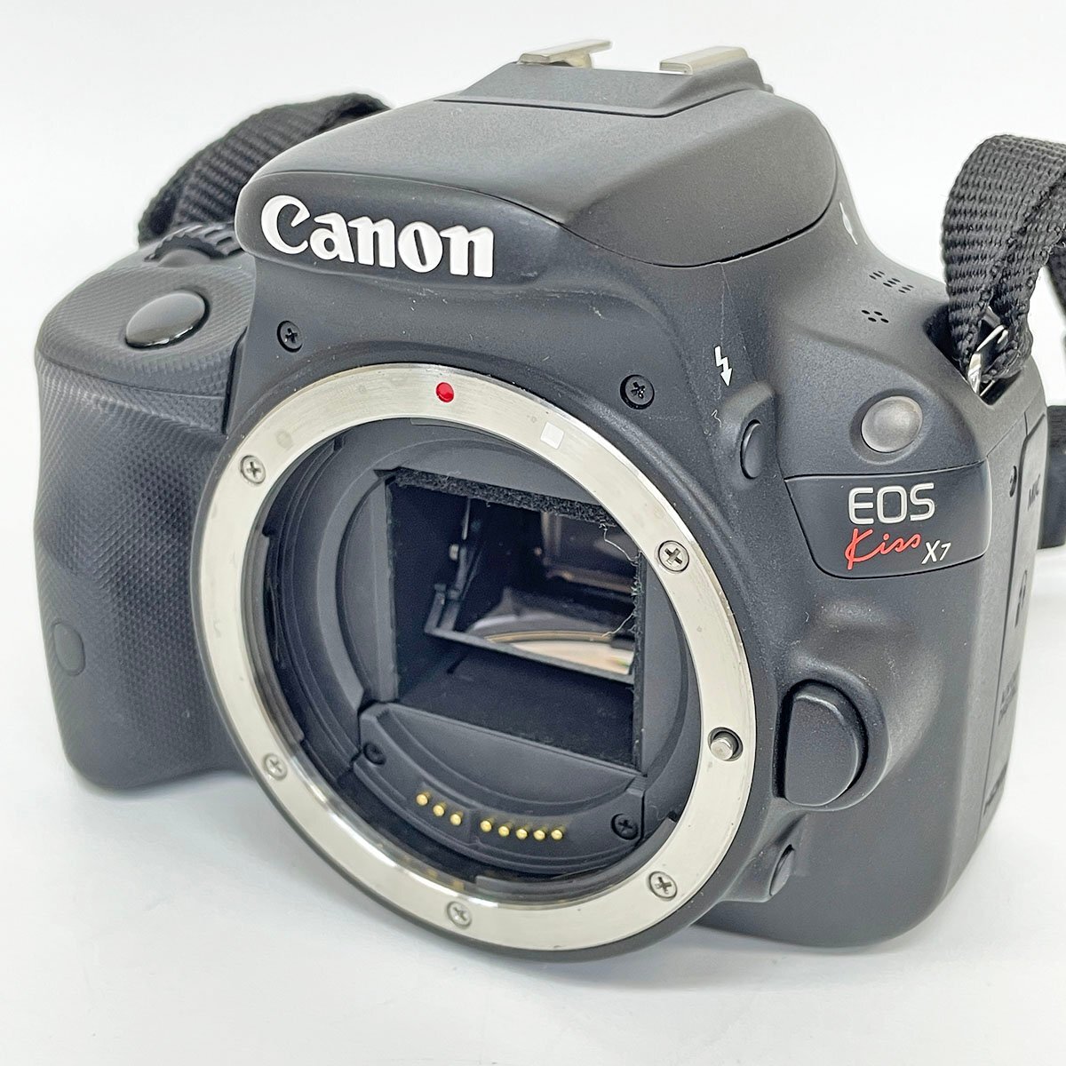Canon キヤノン EOS Kiss X7 デジタル 一眼レフカメラ レンズ2本/充電器/バッテリー/収納ケース付 [C5622]の画像2