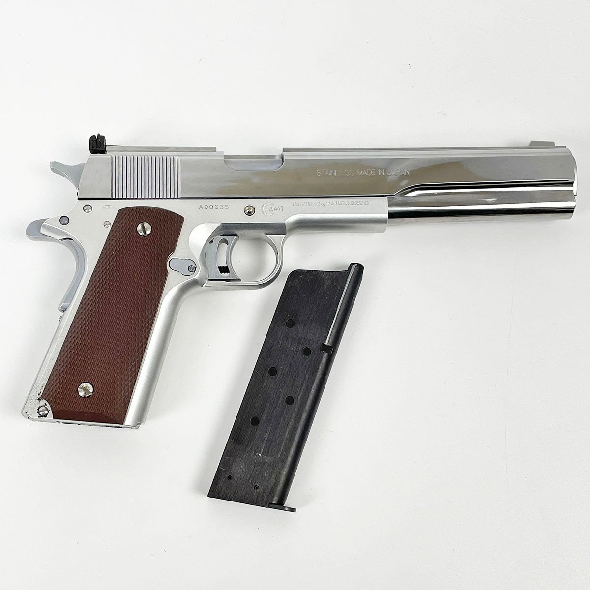 ジャンク品 新日本模型 AMI H・BALLER HARDBALLER ハードボーラー LONG SLIDE CALIBER 45 ガスガン◆ガス漏れあり [R13327]_画像4