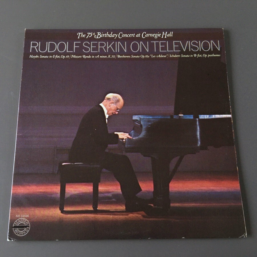 [f47]/米盤 2LP/『Rudolf Serkin On Television/ ルドルフ・ゼルキン・オン・テレビジョン/75歳記念カーネギー・ホール・ライヴ』/M2 34596_画像1