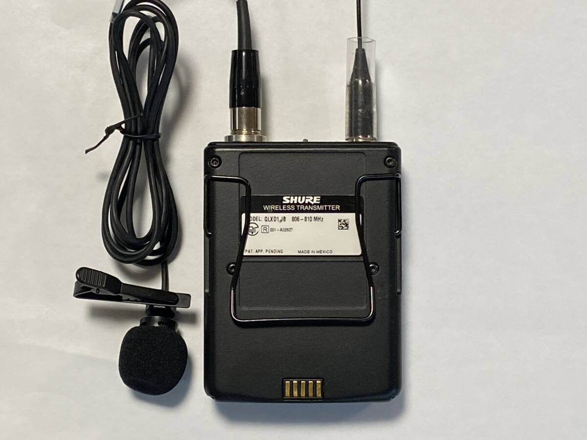 SHURE QLXD1-JB ワイヤレスマイク ボディーパック型送信機の画像2