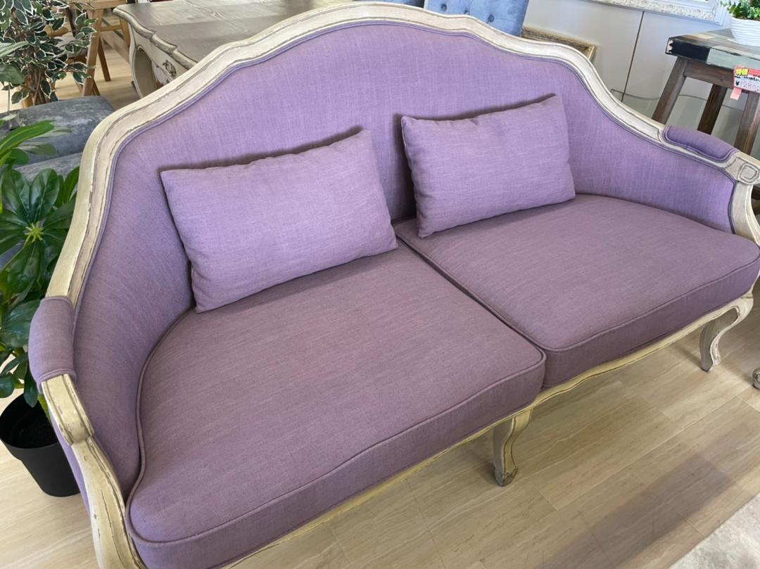  Kobe furniture antique sofa ro here Vintage purple cat legs .. legs sombreness color stylish England antique Britain 