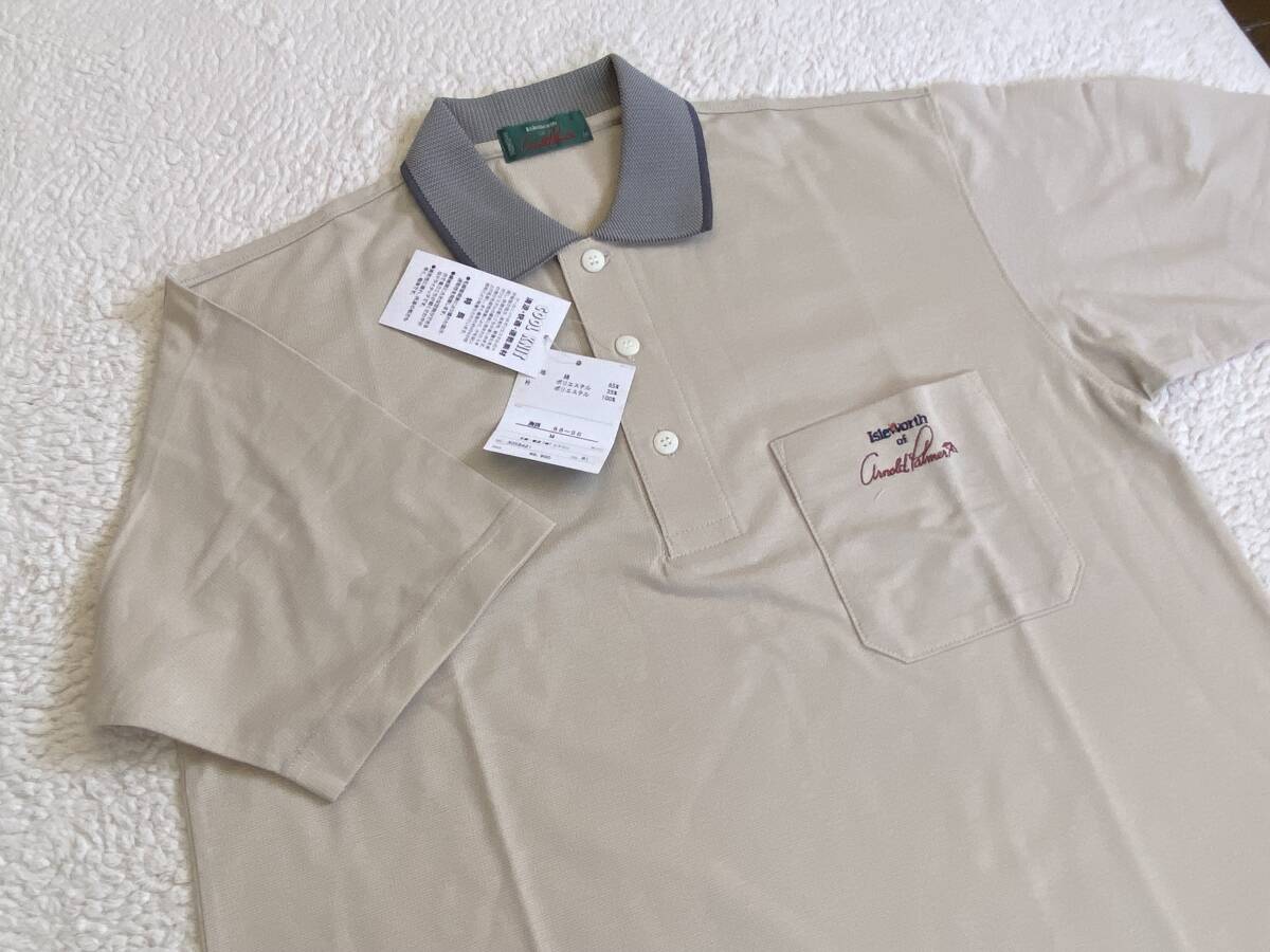 * new goods [ Arnold Palmer ] gentleman polo-shirt with short sleeves M size ( Rena un* made in Japan )*