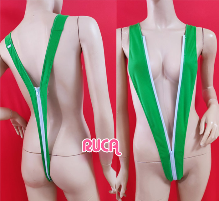 * hand made * most middle W Zip attaching! green Y front Y back suit?