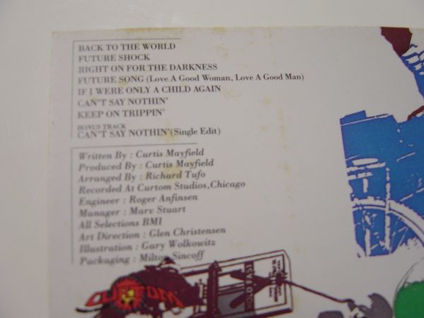 フリーソウル/レアグルーヴ/Curtis Mayfield/Back To The World/CD_画像4
