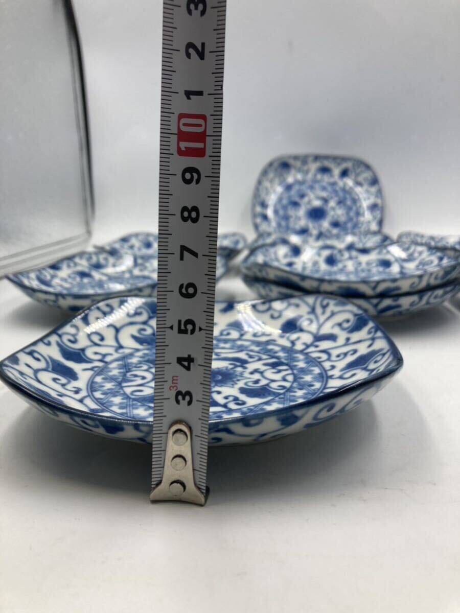  beautiful goods blue and white ceramics Tang . regular person plate 10 sheets 10 customer Japan cooking . stone cooking sashimi plate . thing plate 