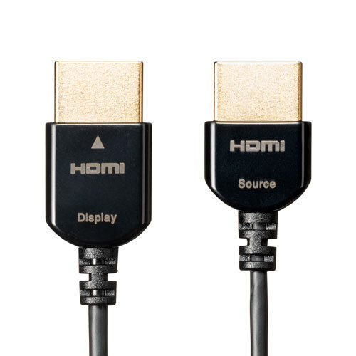 i-sa net high speed HDMI active cable 5m super small 4K/30Hz* full HD*ARC black Sanwa Supply KM-HD20-SSSA50 free shipping new goods 
