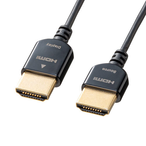 i-sa net high speed HDMI active cable 5m super small 4K/30Hz* full HD*ARC black Sanwa Supply KM-HD20-SSSA50 free shipping new goods 