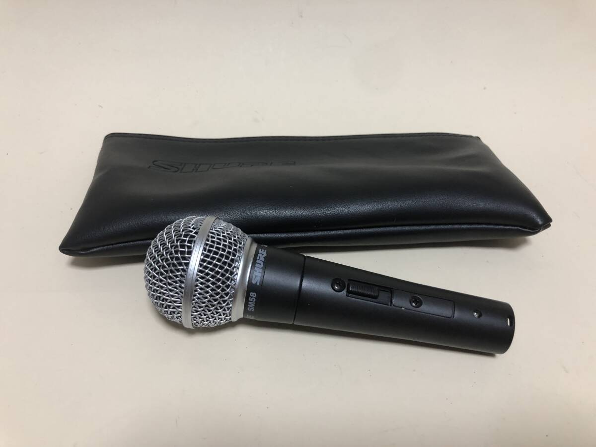 [SHURE] Sure electrodynamic microphone SM58 switch equipped 