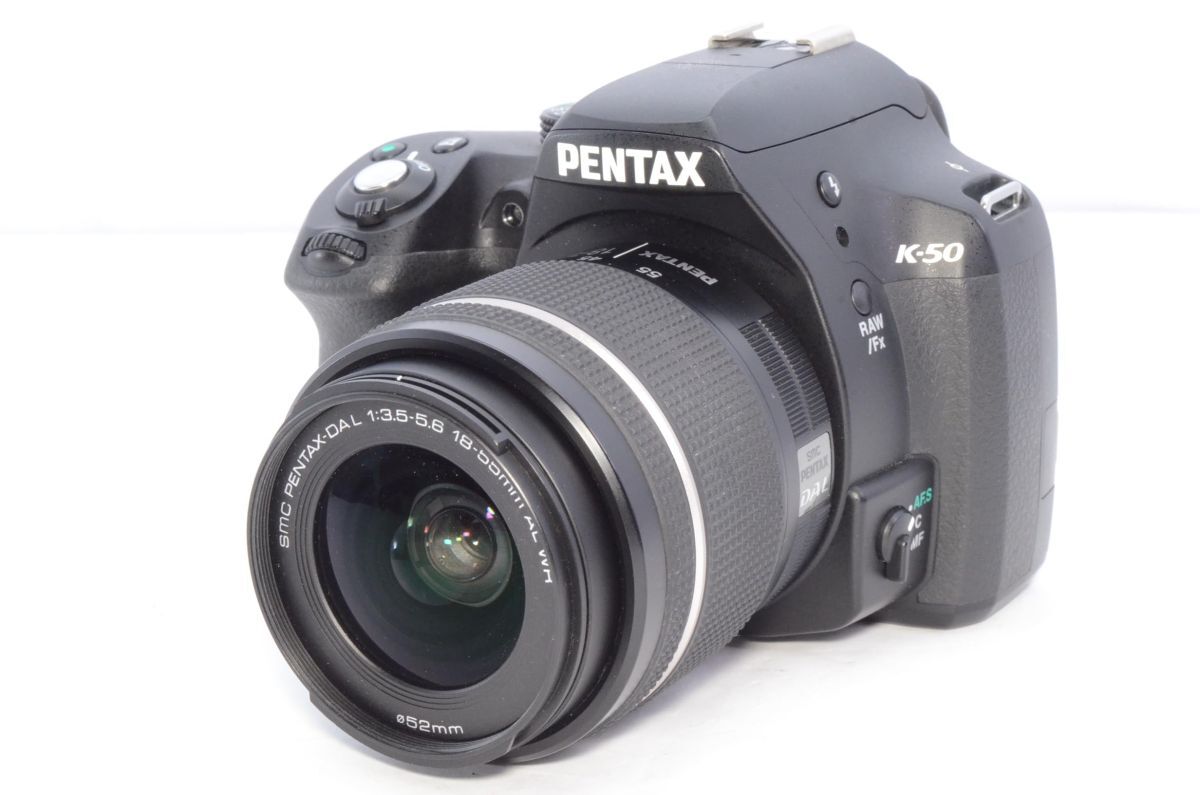 RICOH デジタル一眼レフ PENTAX K-50 DAL18-55mmWRレンズキット ブラック #2404243A_画像2