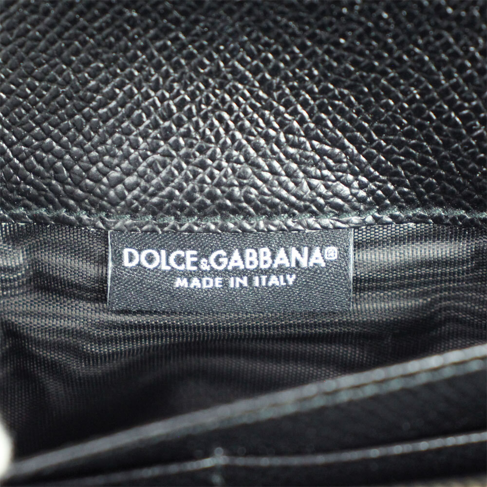 ドルチェ＆ガッバーナ 財布 レディース DOLCE＆GABBANA フラップ長財布 レオパード柄/ブラック 型押しレザー BI0087 A7158 8S193-2_画像5