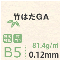 竹はだGA 81.4g/平米 B5サイズ：450枚 印刷紙 印刷用紙 松本洋紙店_画像3