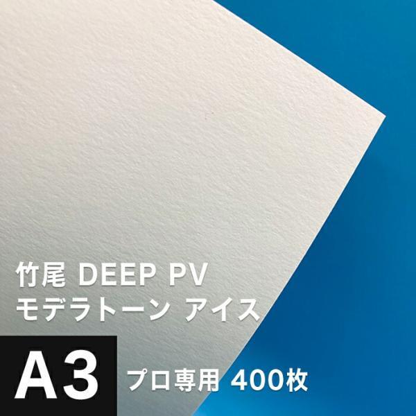 竹尾 DEEP PV モデラトーン アイス A3サイズ：400枚 竹尾 紙 絵画紙 水彩紙 印刷紙 写真印刷用紙 インクジェット用紙_画像1