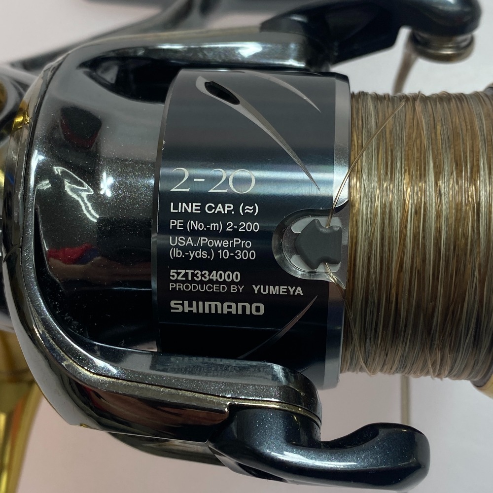 §§ SHIMANO シマノ スピニングリール キズ有 ハンドルノブ夢屋カスタム 14ステラ 4000XG 03250 傷や汚れあり_画像9