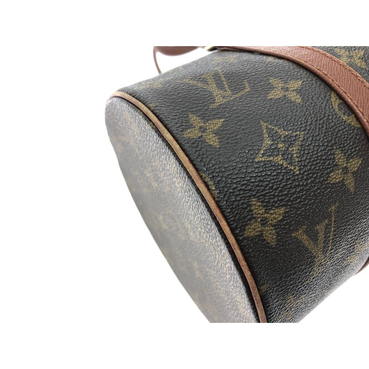 ▼▼ LOUIS VUITTON ルイヴィトン レディース ハンドバッグ モノグラム パピヨン30 M51365 ブラウン やや傷や汚れあり_画像6