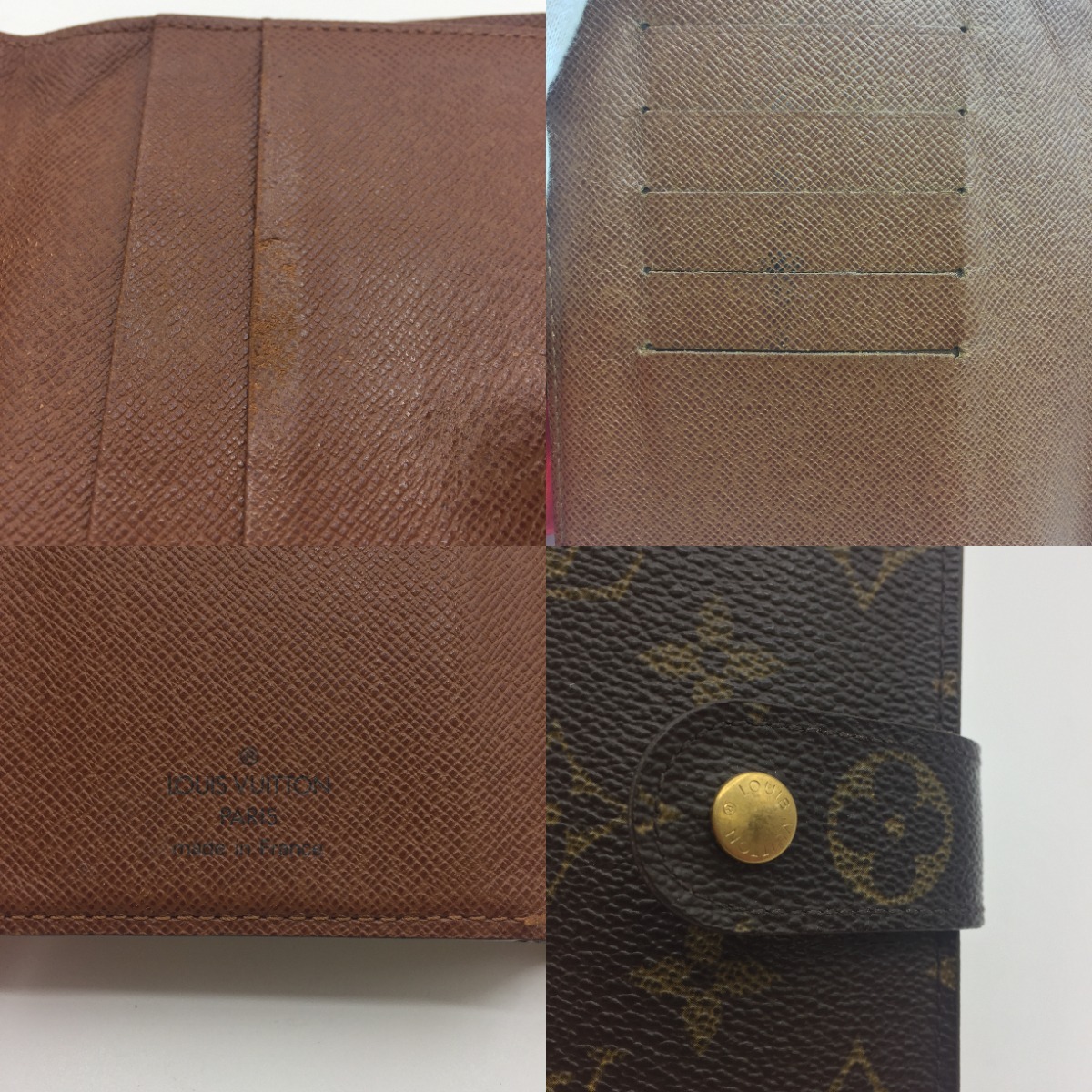 ◎◎ LOUIS VUITTON ルイヴィトン ポルトフォイユパピエジップ ウォレット 財布 モノグラム M61207 中古品 傷や汚れあり_画像7