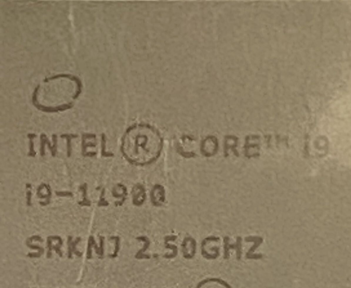 CPU Intel Core i9 11900の画像4