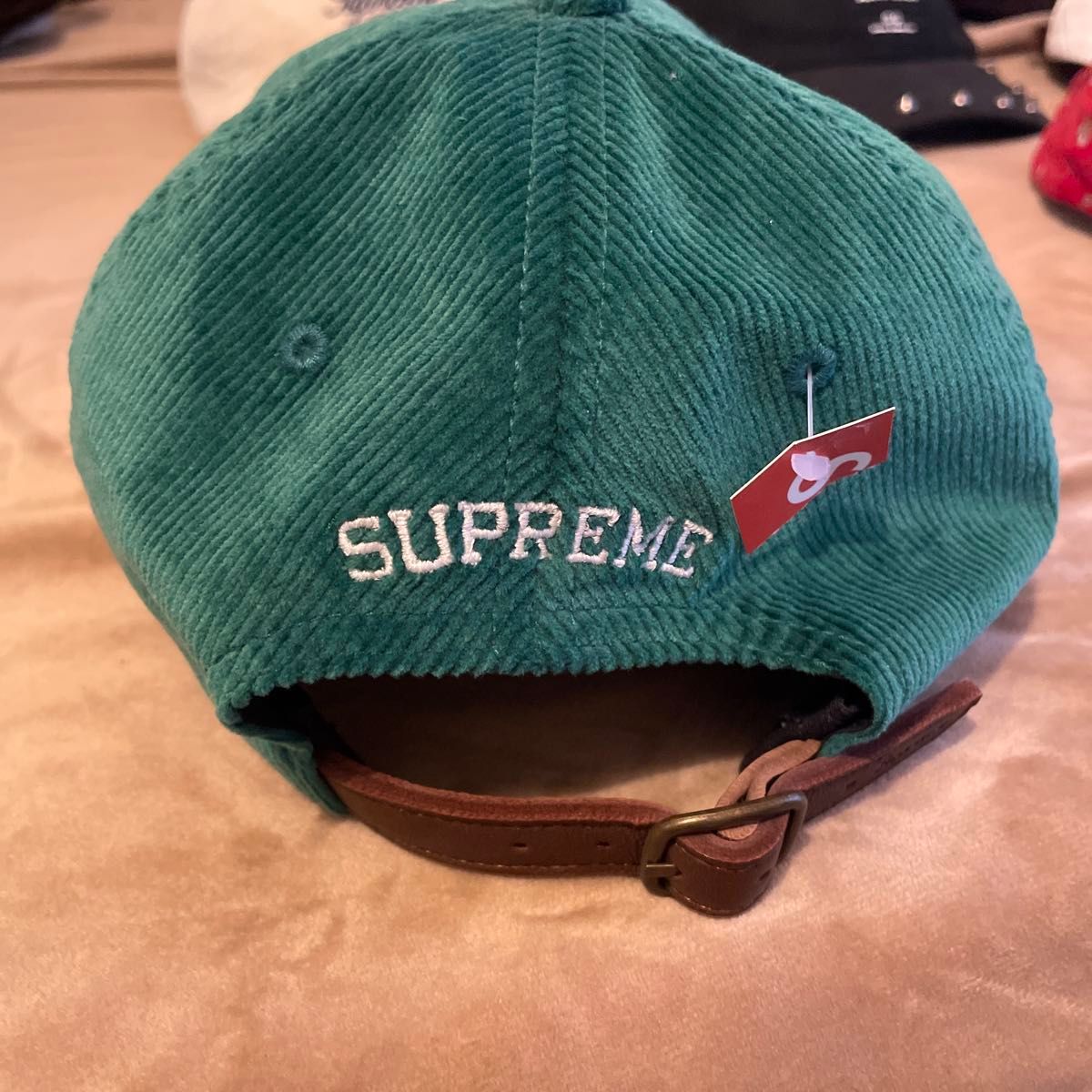 Supreme Script Corduroy 6-Panel Green