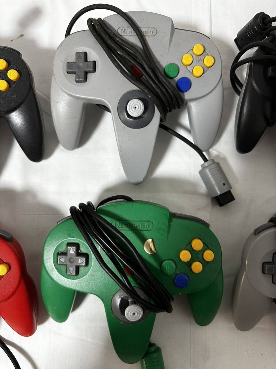 Nintendo 64/ニンテンドー64 コントローラー まとめ売り 動作未確認 ジャンク_画像3