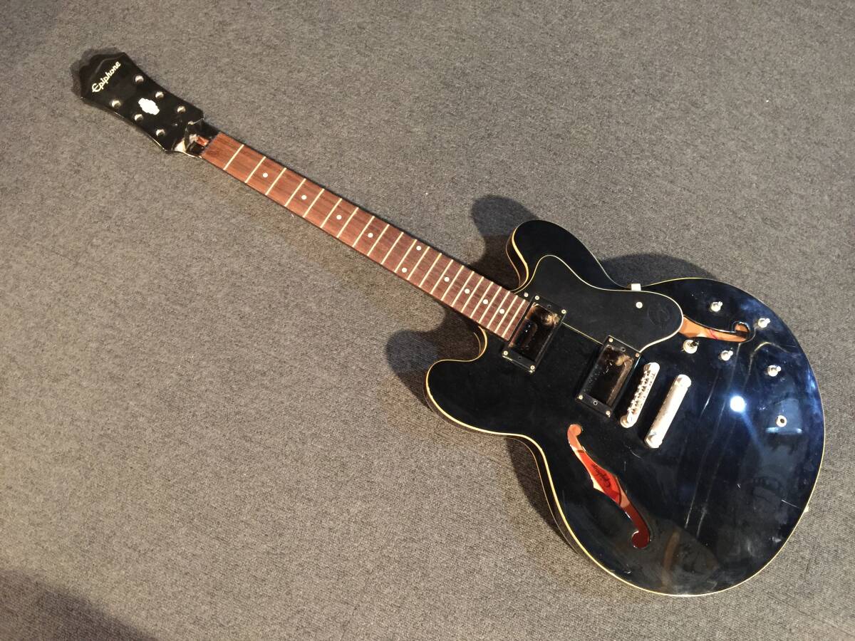 No.025822 Epiphone Dot BLK ジャンク 1円〜スタート NC NR_画像1