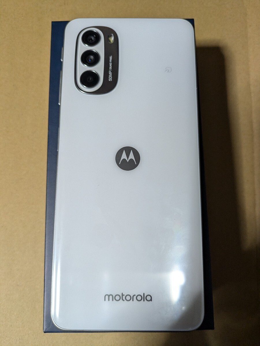 [1 иен старт б/у прекрасный товар ] почти не использовался Motorola moto g52j 5G SPECIAL 6.8 дюймовый память 8GB хранение 256GB жемчужно-белый 