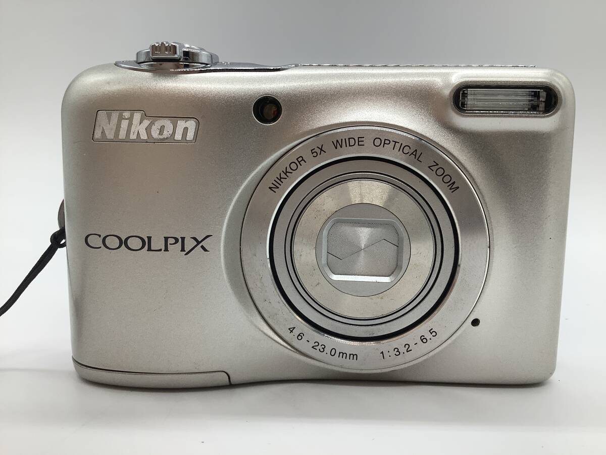 u1008 ニコン Nikon COOLPIX L32 コンパクトデジタルカメラ シルバー カメラ 通電・動作 確認済みの画像3